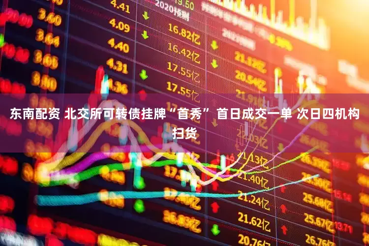 东南配资 北交所可转债挂牌“首秀” 首日成交一单 次日四机构扫货
